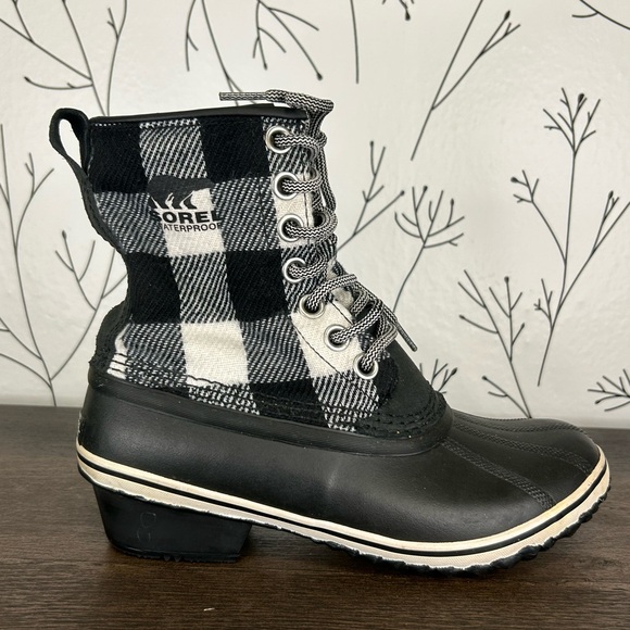 Sorel Slimpack Houndstooth Winter Boots - Picture 1 of 8